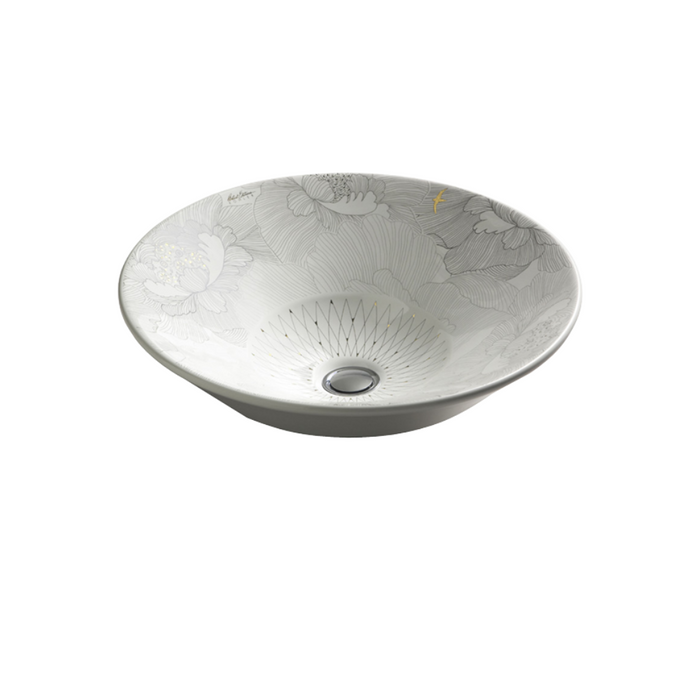 Kohler Empress Bouquet on Conical Bell Vessel Basin