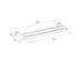 Kohler Avid 610mm (24″) Double Towel Bar Polished Chrome