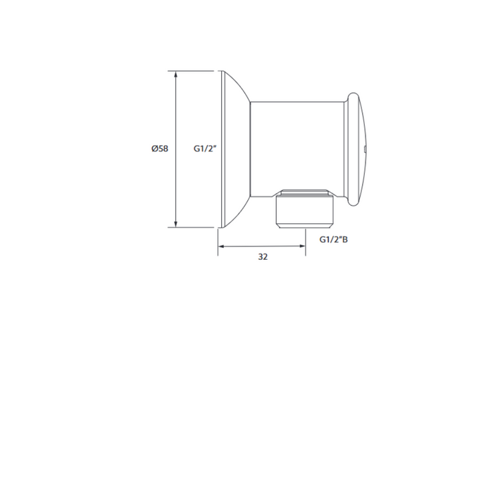 Kohler Wall Mount Water Supply Connection Elbow