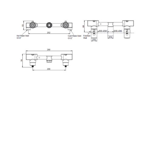 Kohler Dual Handle Inwall Valve