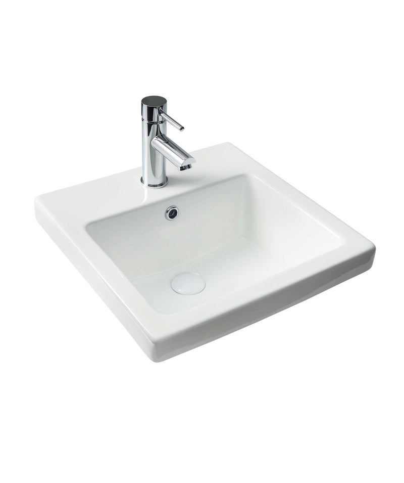 SEIMA Kyra 017 Ceramic Inset Above Counter Basin, Square