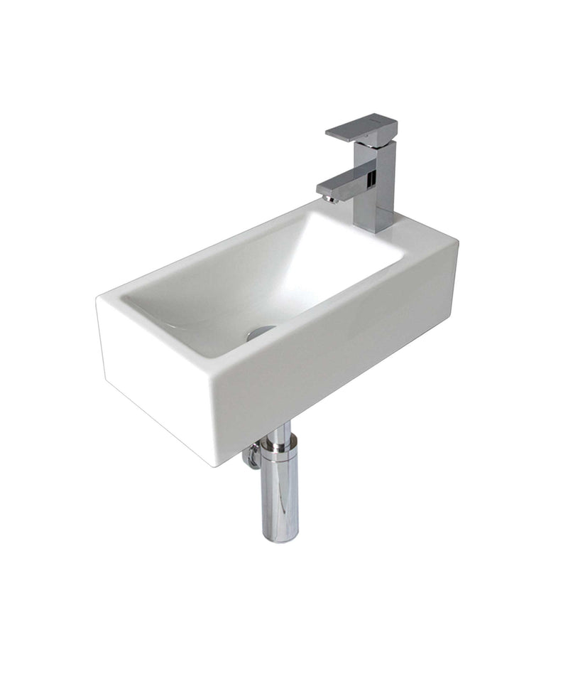 SEIMA Kyra 514 Ceramic Wall Basin or Above Counter Basin, Rectangular