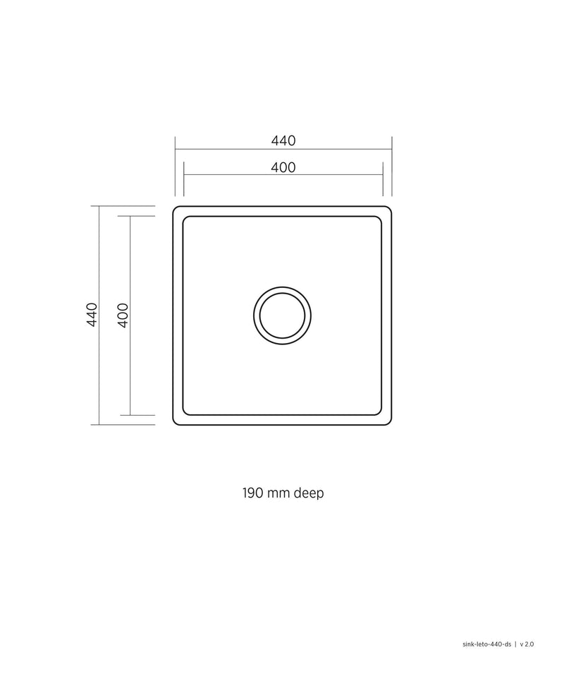 SEIMA Leto 400 Stainless Steel Sink