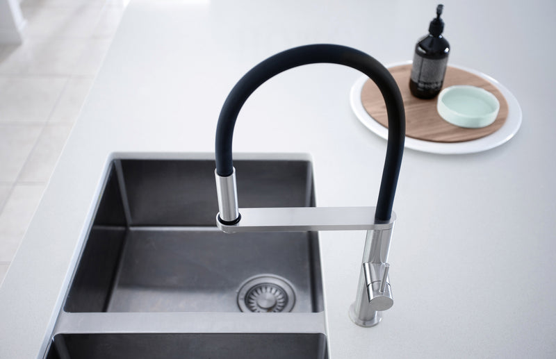 Phoenix Blix Flexible Hose Sink Mixer Round