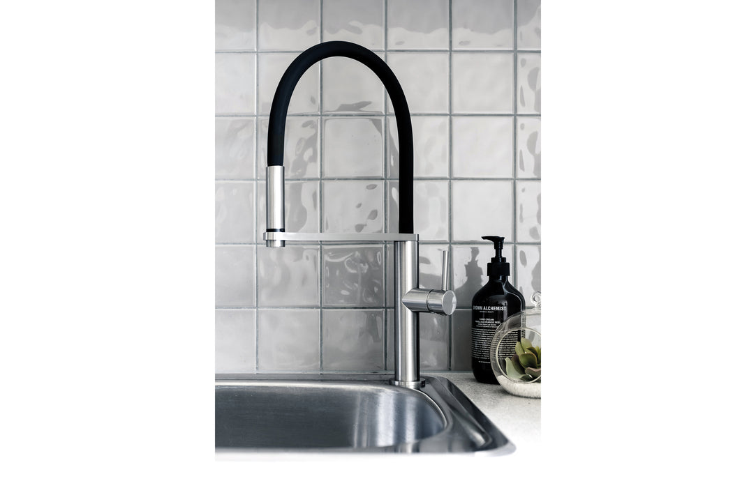 Phoenix Blix Flexible Hose Sink Mixer Round