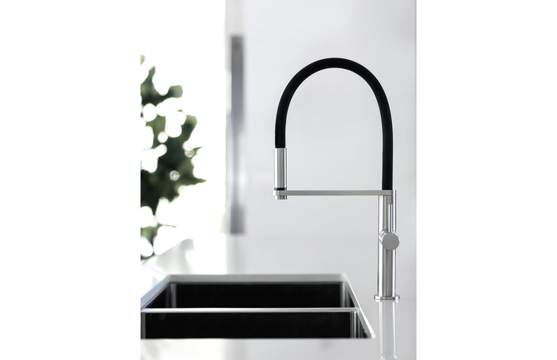 Phoenix Blix Flexible Hose Sink Mixer Round