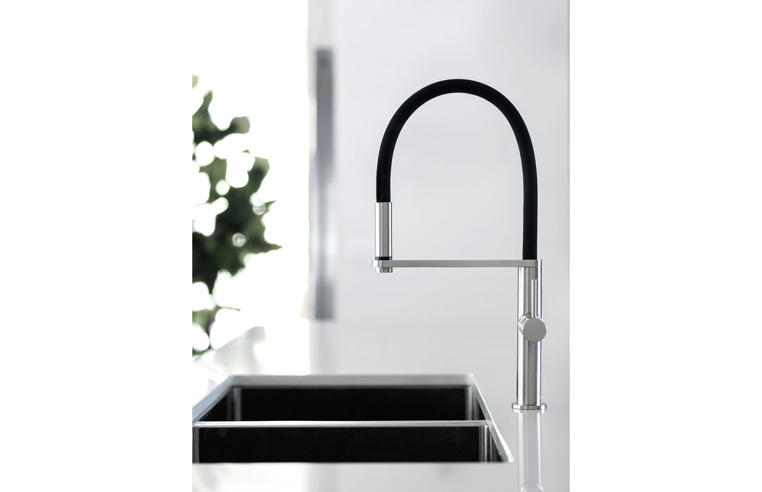 Phoenix Blix Flexible Hose Sink Mixer Round