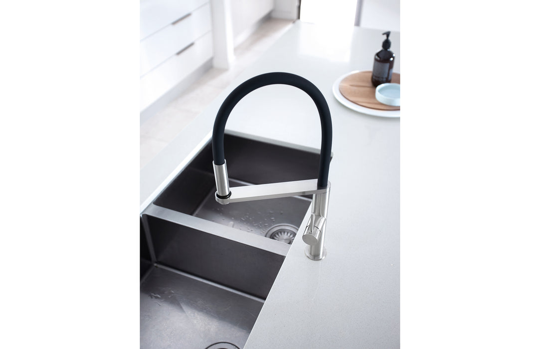 Phoenix Blix Flexible Hose Sink Mixer Round