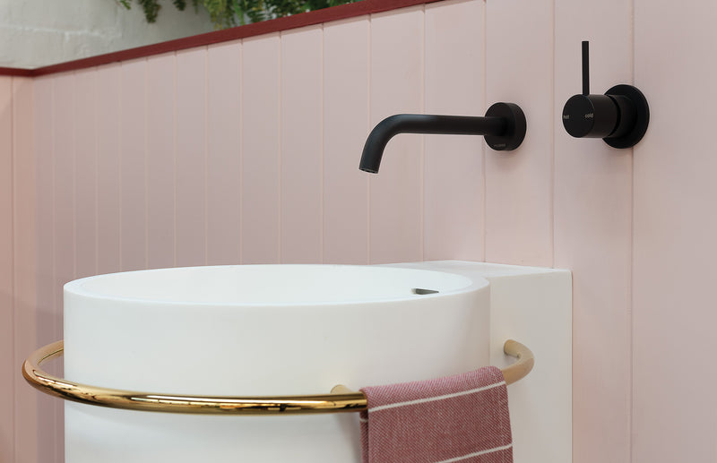 Phoenix Vivid Slimline Wall Basin Outlet 180mm Curved