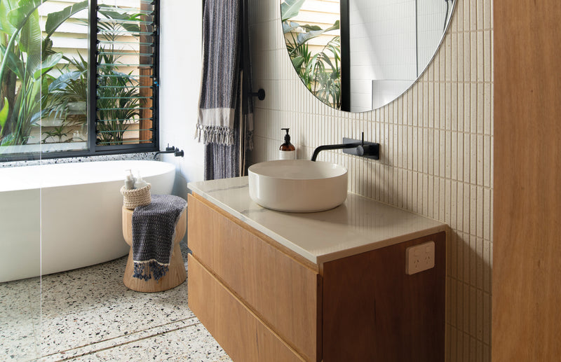 Phoenix Vivid Slimline Up Basin / Bath Wall Mixer Set