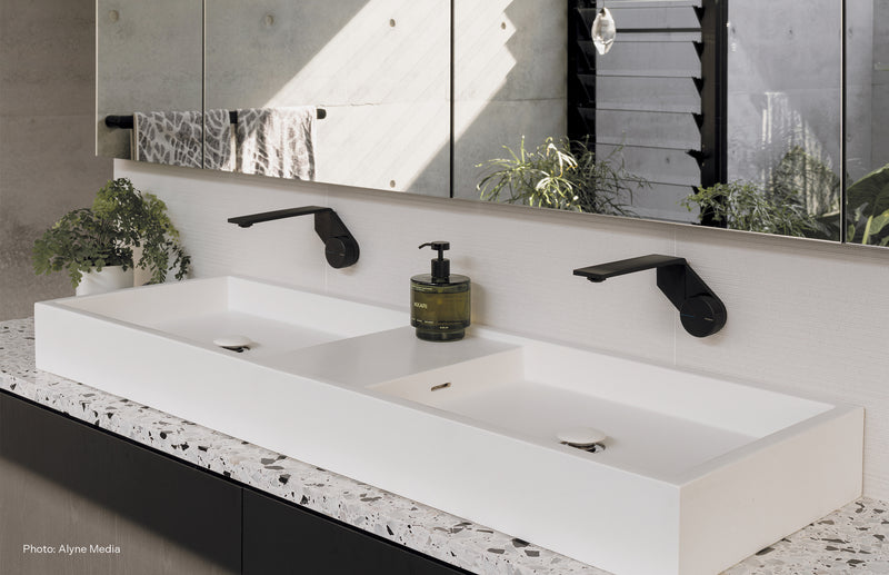 Phoenix Axia Wall Basin / Bath Mixer Set 200mm