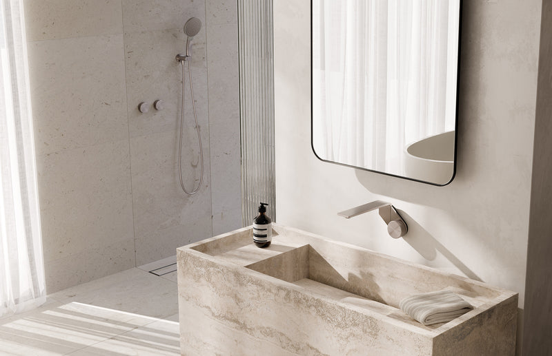 Phoenix Axia Wall Basin / Bath Mixer Set 200mm