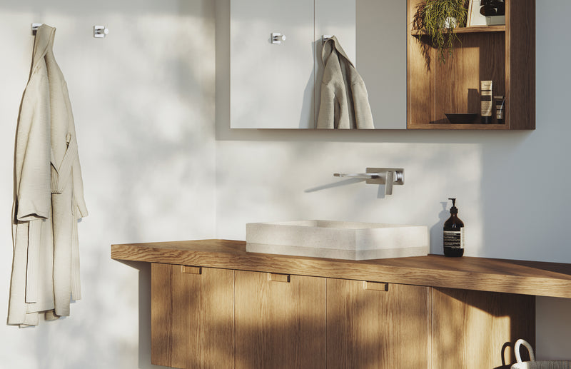 Phoenix Enviro 316 Wall Basin / Bath Mixer Set 200mm Stainless Steel
