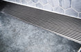 Phoenix Flat Channel Drain HG 100 x 750mm Outlet 90mm