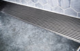 Phoenix V Channel Drain HG 100 x 600mm Outlet 90mm