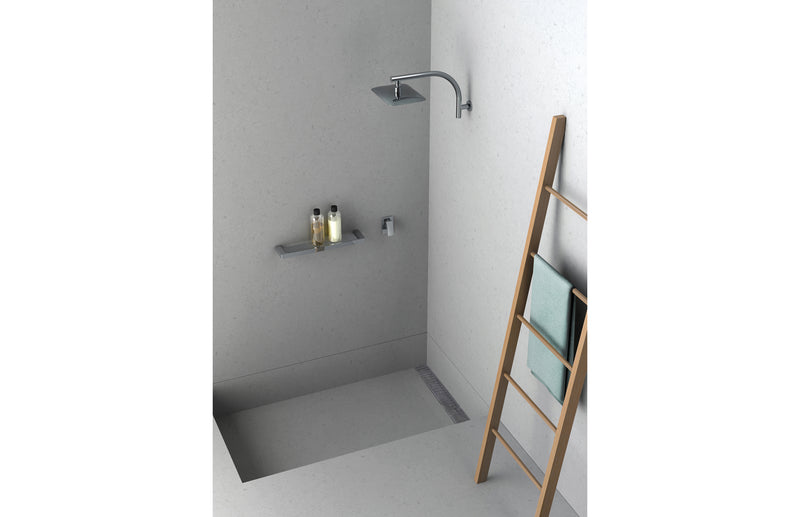 Meta Title: Phoenix Rush High-Rise Shower Arm & 200 x 250mm Rose | Brass & Adjustable