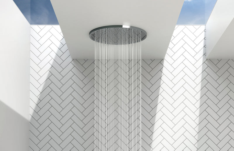 Phoenix Vivid Slimline Flush Mount Ceiling Shower 300mm Round