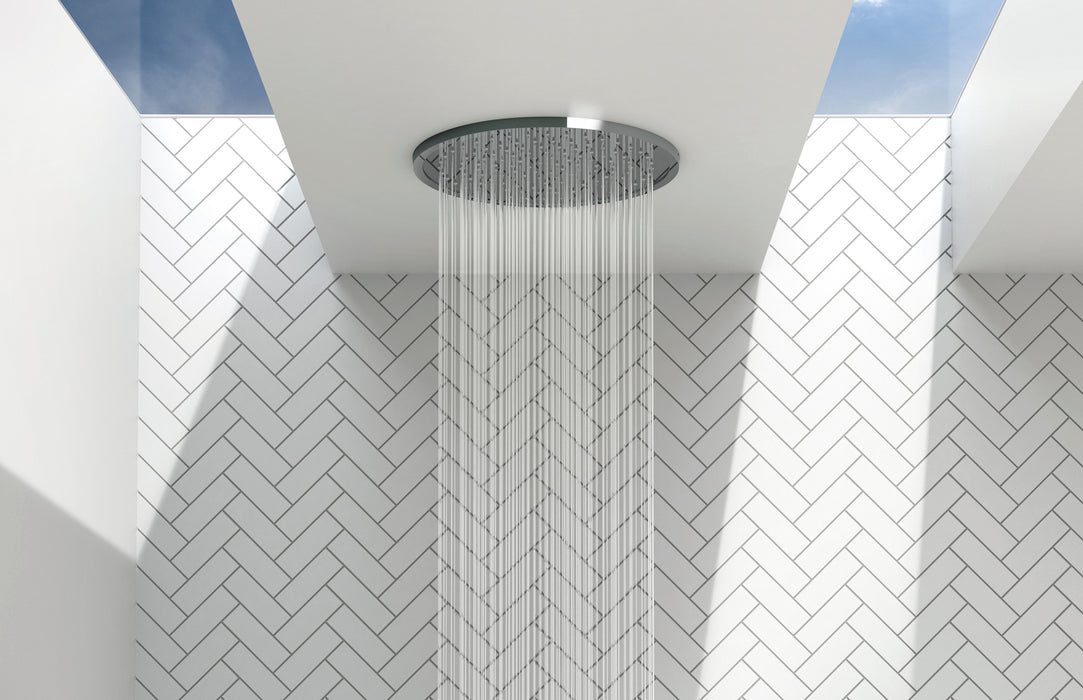 Vivid Slimline Flush Mount Ceiling Shower 300mm Round