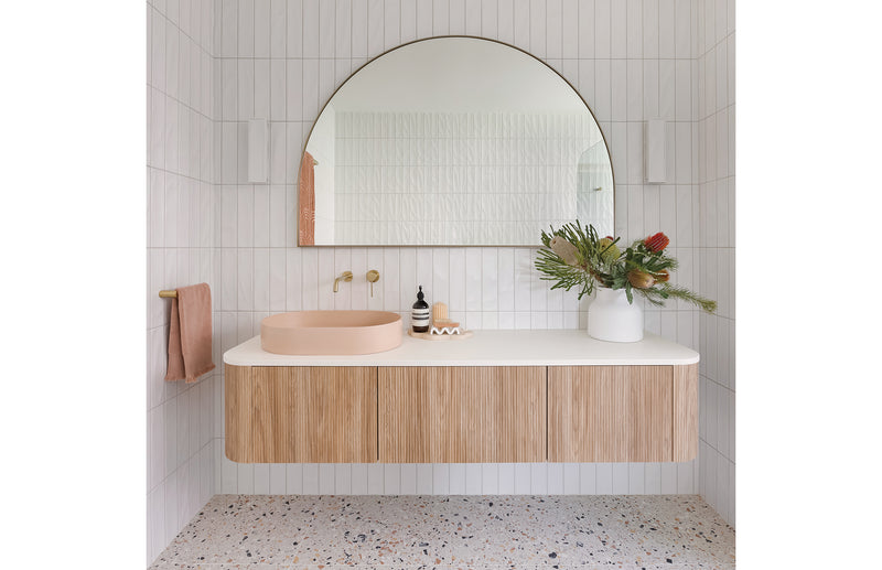 Phoenix Vivid Slimline Basin Outlet 230mm Curved