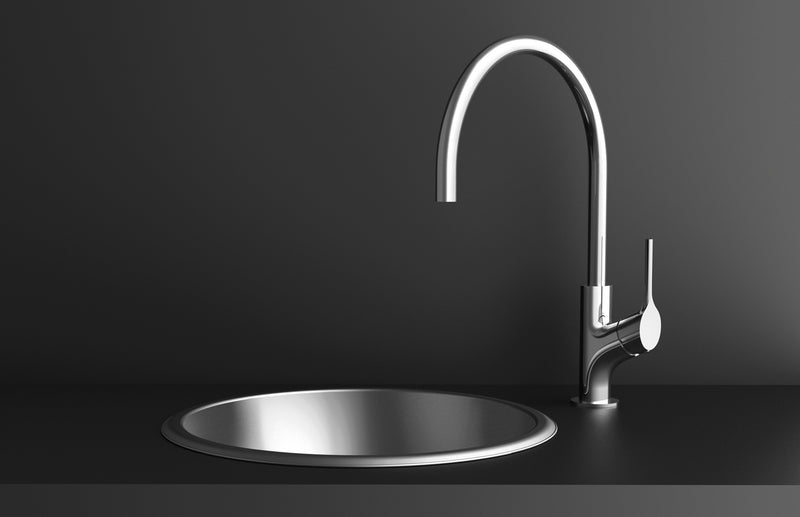 Phoenix Vivid Slimline Oval Sink Mixer 220mm Gooseneck