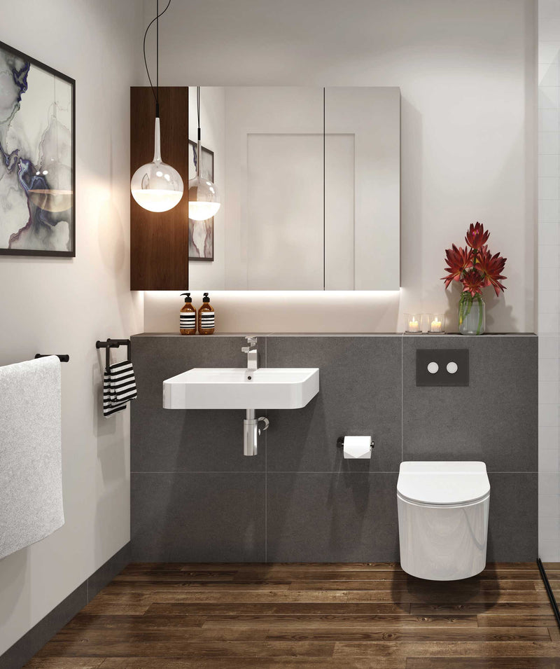 SEIMA Limni 015 Ceramic Wall Basin or Above Counter Basin, Rectangular