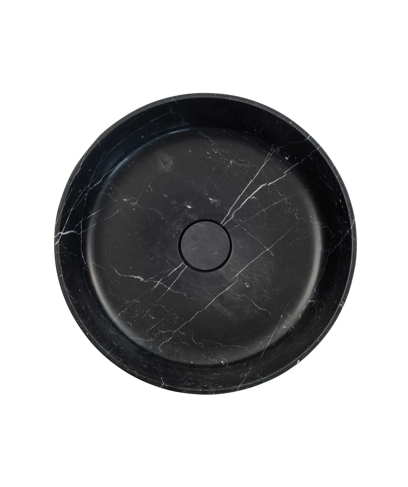 SEIMA Lithos 400 - Galala Marble Solid Natural Stone Above Counter Basin, Round