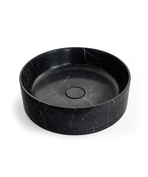 SEIMA Lithos 400 - Galala Marble Solid Natural Stone Above Counter Basin, Round