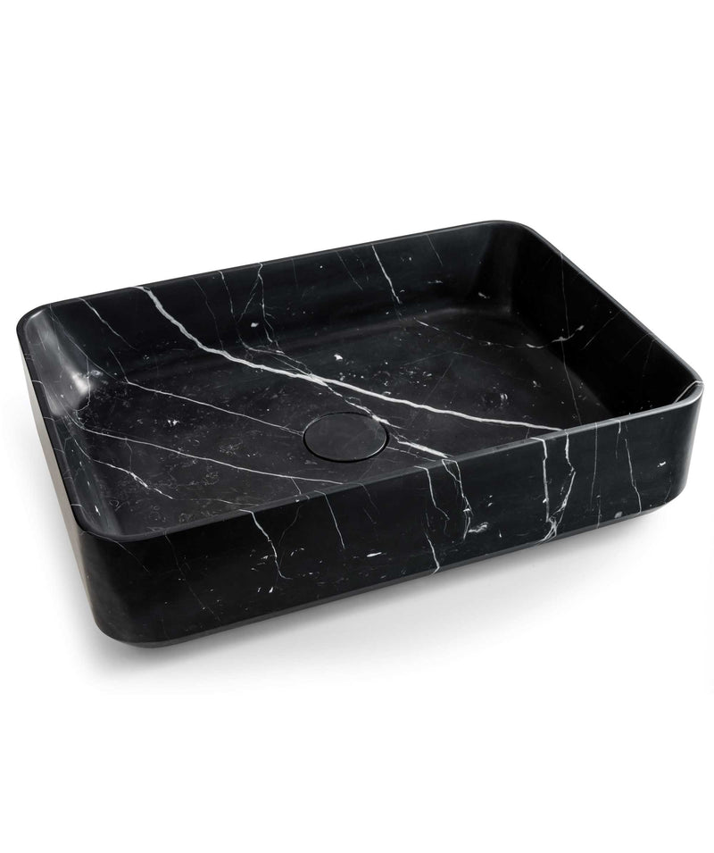 SEIMA Lithos 500 Basin, Solid Natural Stone Above Counter Basin