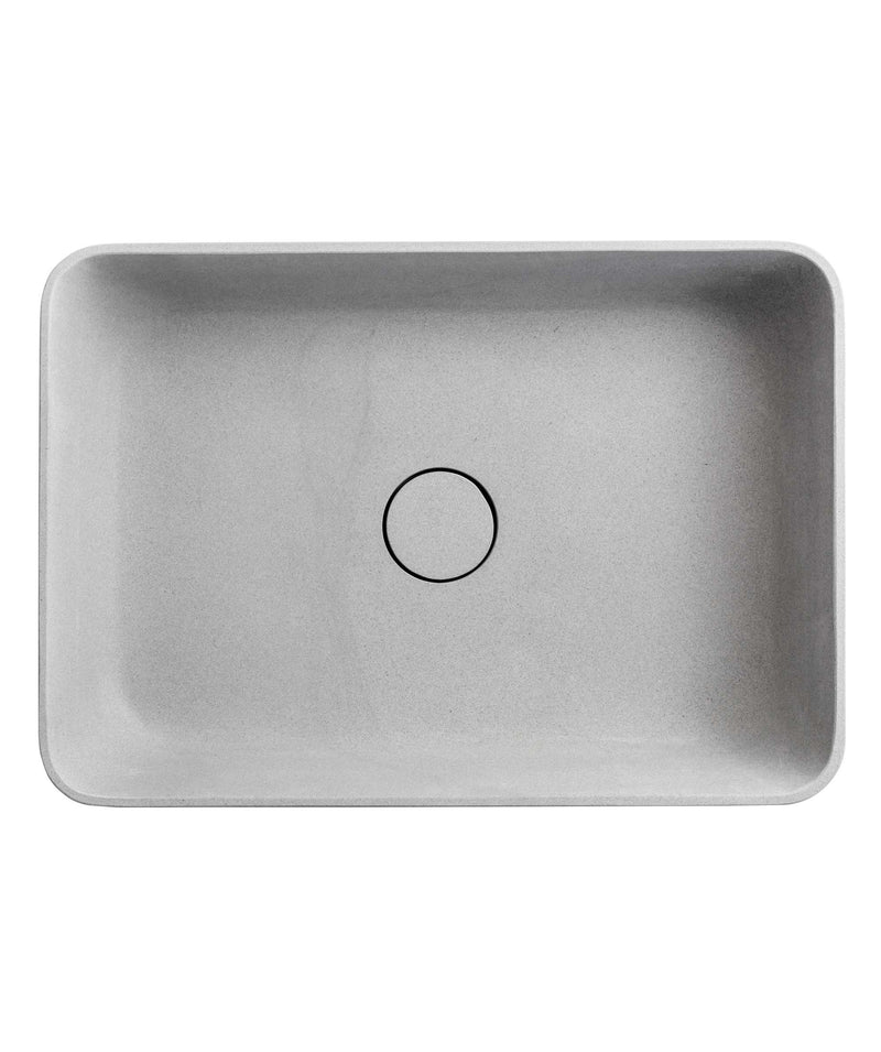 SEIMA Lithos 500 Basin, Solid Natural Stone Above Counter Basin