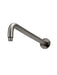 Round Wall Shower Curved Arm 400mm gun metal