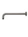 Round Wall Shower Curved Arm 400mm gun metal