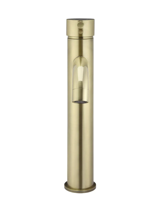 Meir Round Tall Basin Mixer Curved tiger bronze