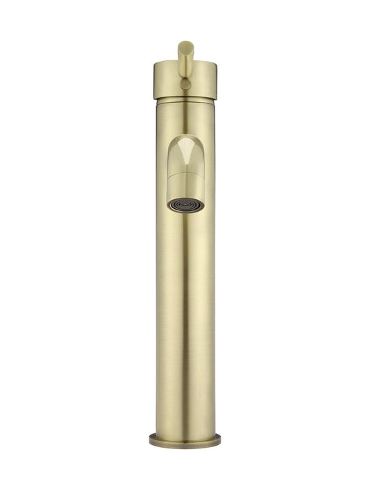 Meir Round Tall Basin Mixer Curved tiger bronze