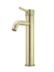 Meir Round Tall Basin Mixer Curved tiger bronze