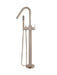 Meir Round Paddle Freestanding Bath Spout and Hand Shower