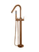 Meir Round Paddle Freestanding Bath Spout and Hand Shower