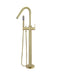 Meir Round Paddle Freestanding Bath Spout and Hand Shower