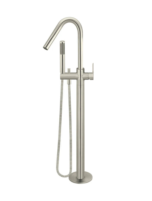 Meir Round Paddle Freestanding Bath Spout and Hand Shower
