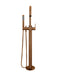 Meir Round Paddle Freestanding Bath Spout and Hand Shower