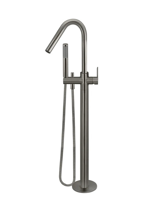 Meir Round Paddle Freestanding Bath Spout and Hand Shower