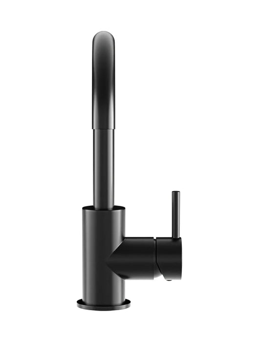 Meir Round Gooseneck Basin Mixer with Cold Start
