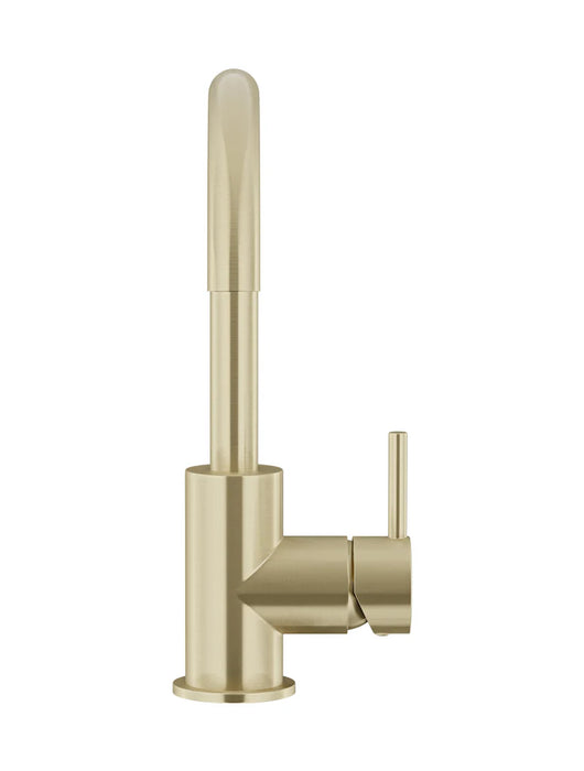 Meir Round Gooseneck Basin Mixer with Cold Start