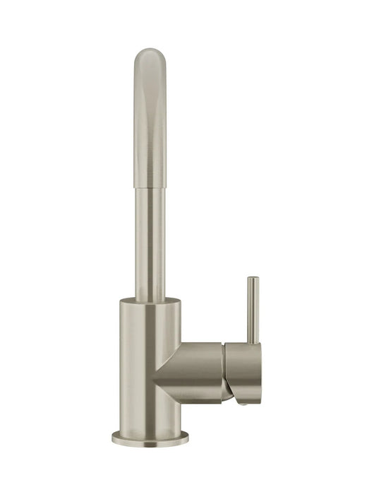 Meir Round Gooseneck Basin Mixer with Cold Start
