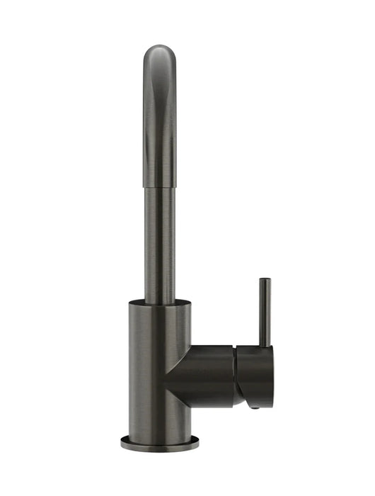 Meir Round Gooseneck Basin Mixer with Cold Start