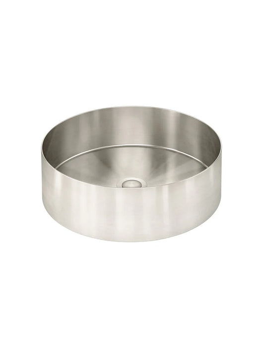 Meir Steel Round Bathroom Basin 380 x 110