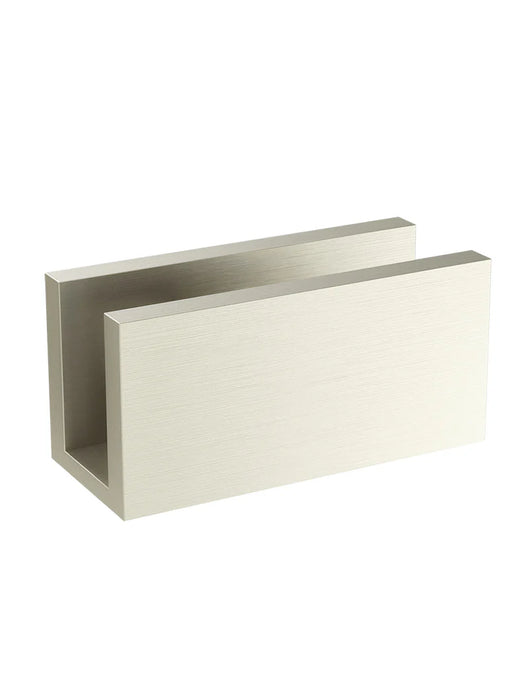 Meir Glass Fixing U Bracket Brushed nickel