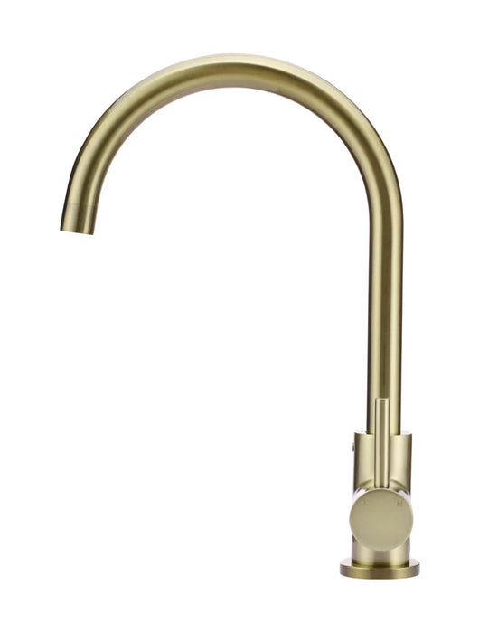 Meir Round Gooseneck Kitchen Mixer Tap