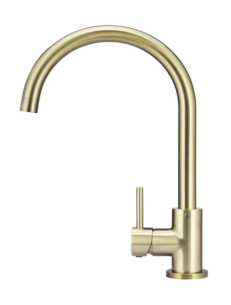 Meir Round Gooseneck Kitchen Mixer Tap