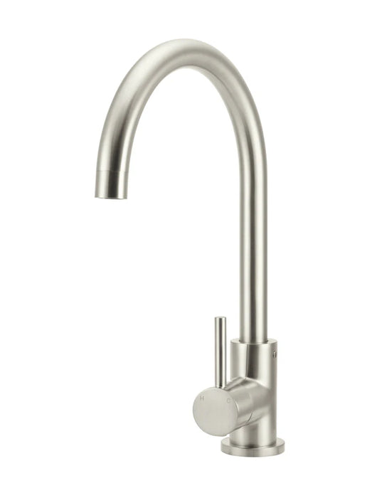 Meir Round Gooseneck Kitchen Mixer Tap