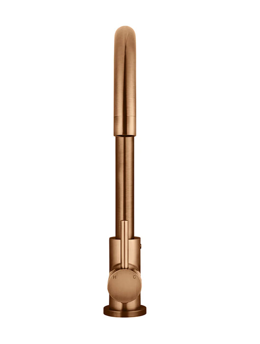 Meir Round Gooseneck Kitchen Mixer Tap